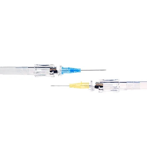 18G-24G TrueSafe® and TrueSafe Comfort® Push Button Style Safety IV Catheters
